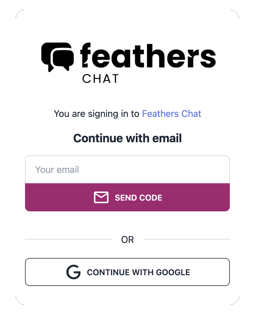 Feathers Chat login